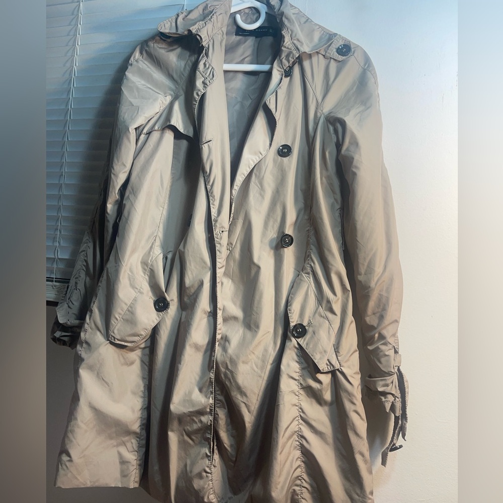 Zara xs trench coat no belt
